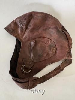 WWII Soviet Union Pilot Leather Flight Helmet RKKA Red Army Air Force