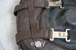 Winter Leather Pilot Flight Helmet, Air Force Wool-Lined Flying Helmet, Goggles