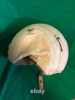 Wwii Aviator Usaf Protective Flight Helmet Mb3 Jet Pilot Air Force Aviation Rare