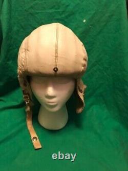 Wwii Aviator Usaf Protective Flight Helmet Mb3 Jet Pilot Air Force Aviation Rare