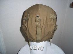 Wwii Us Army Air Force A-9 Flight Helmet Pilot Size Large