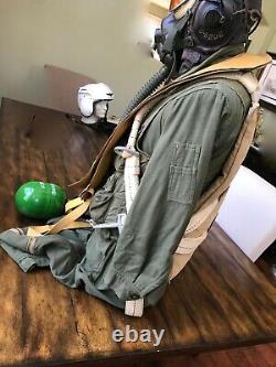 Wwii Ww2 Pilot Flight Red Group Qac Parachute Harness, Helmet & Uniform Group