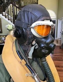 Wwii Ww2 Pilot Flight Red Group Qac Parachute Harness, Helmet & Uniform Group